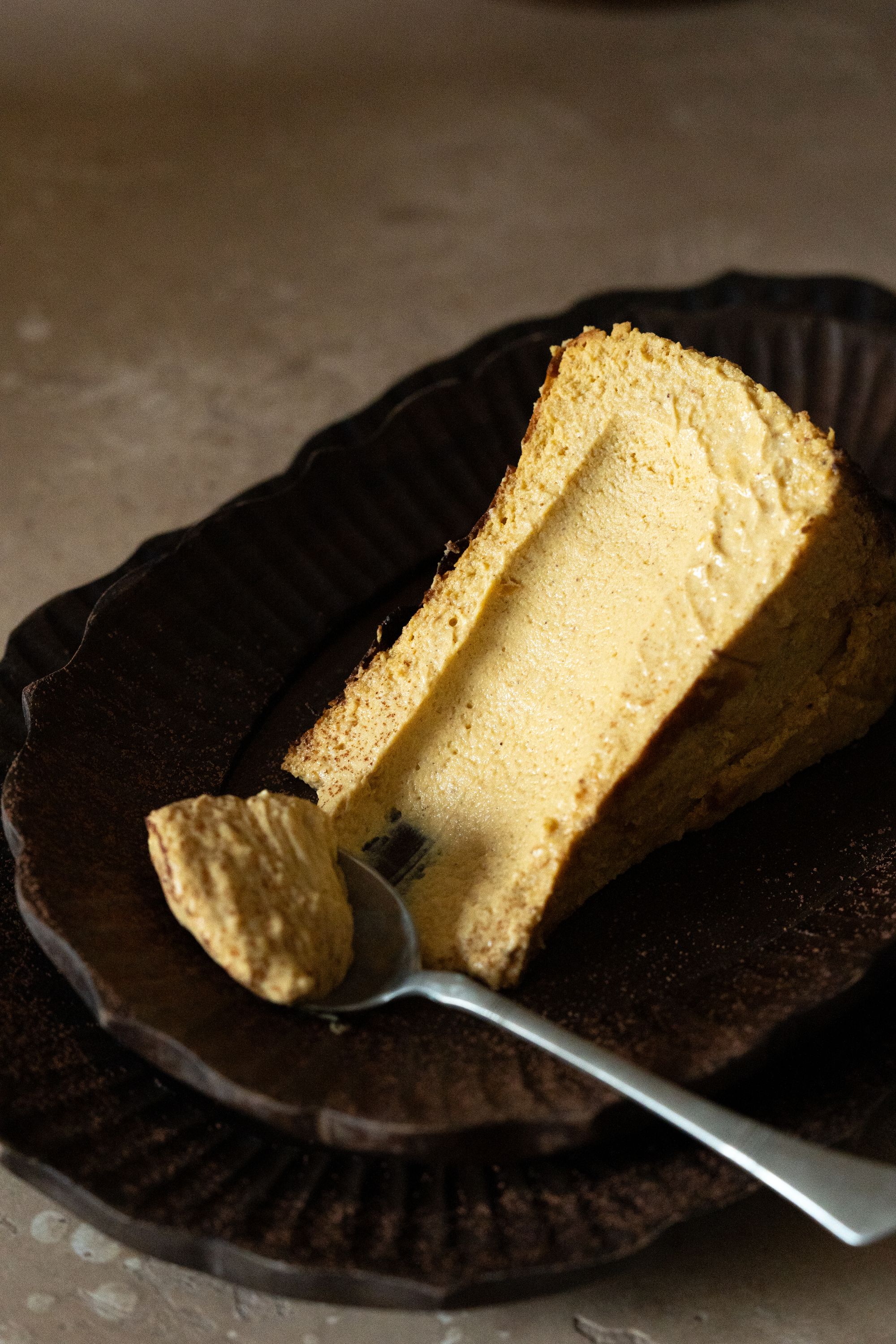 Basque Cheesecake cu dovleac copt