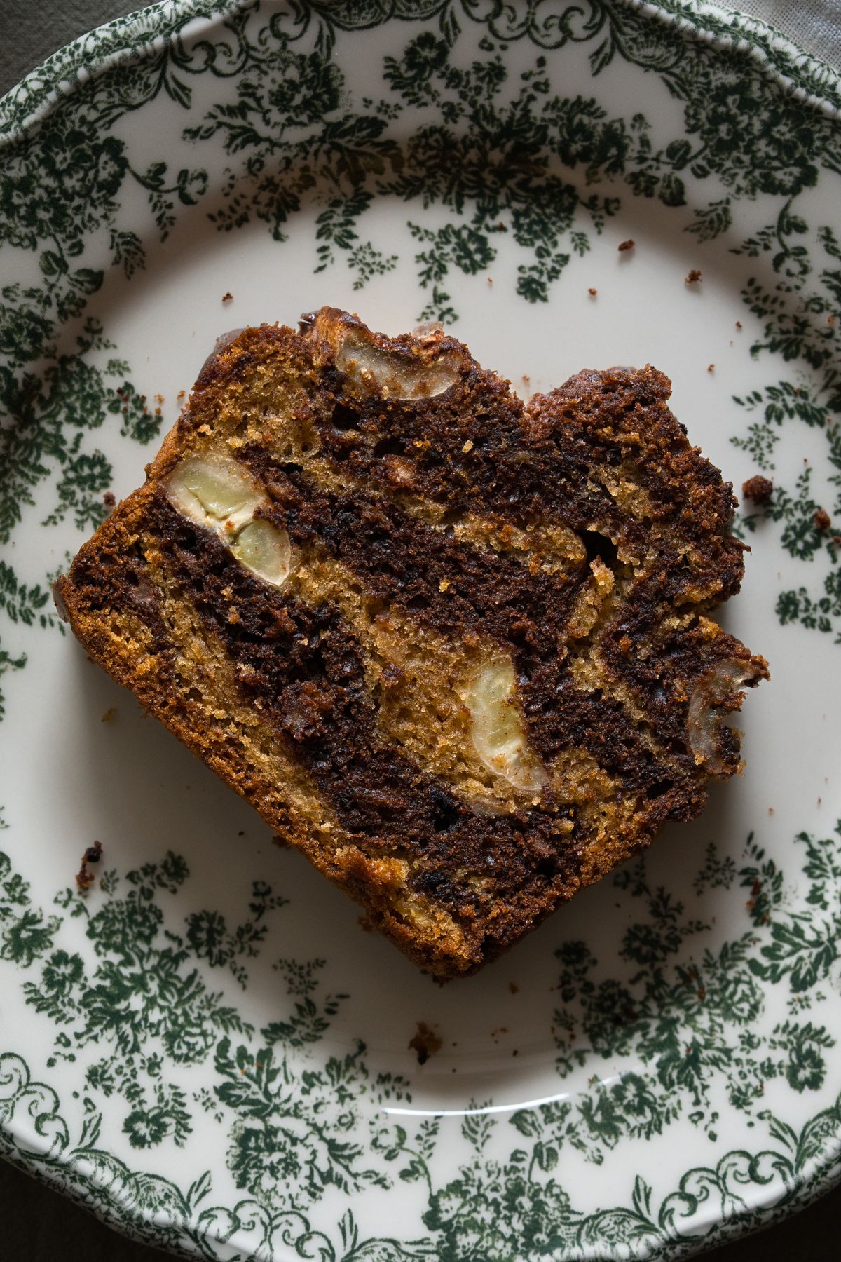 Banana bread cu straturi de ciocolată