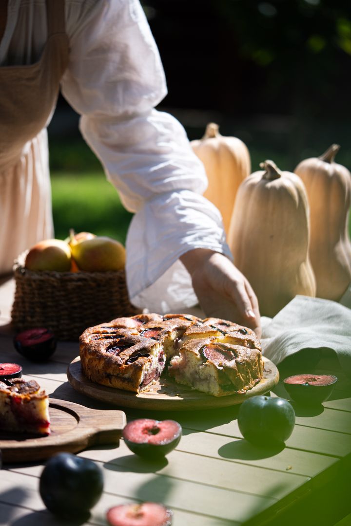 Prăjitură cu prune și kefir